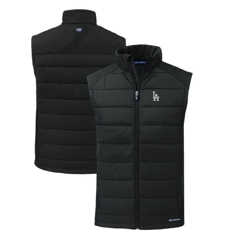 MLB Los Angeles Dodgers Evoke Hybrid Eco Softshell Recycled Full-Zip Vest
