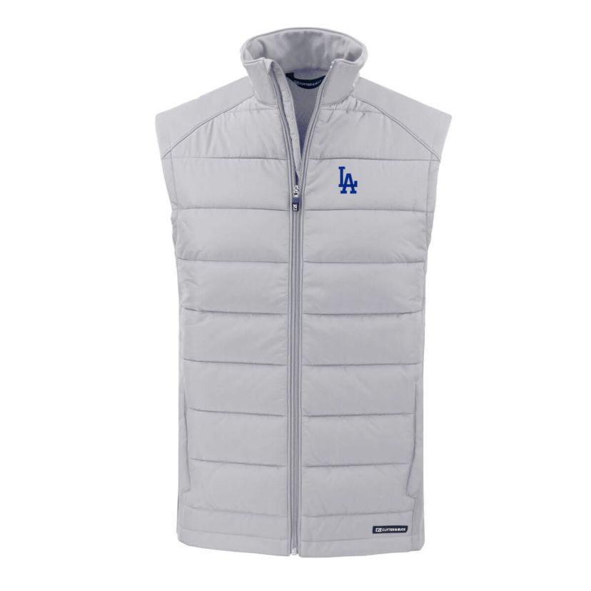 MLB Los Angeles Dodgers Evoke Hybrid Eco Softshell Recycled Full-Zip Vest
