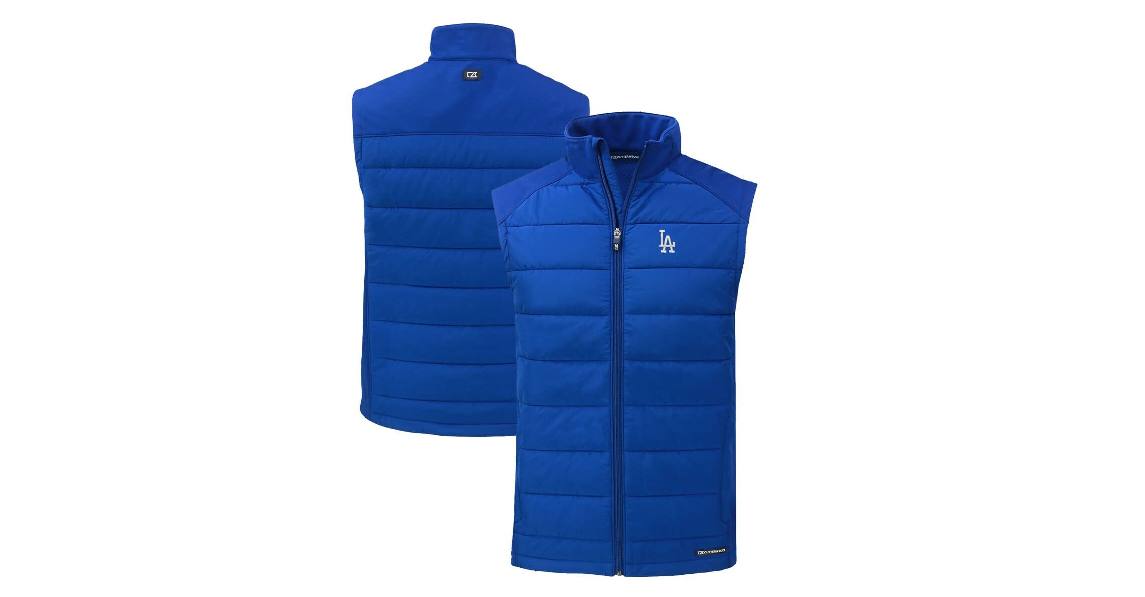 MLB Los Angeles Dodgers Evoke Hybrid Eco Softshell Recycled Full-Zip Vest