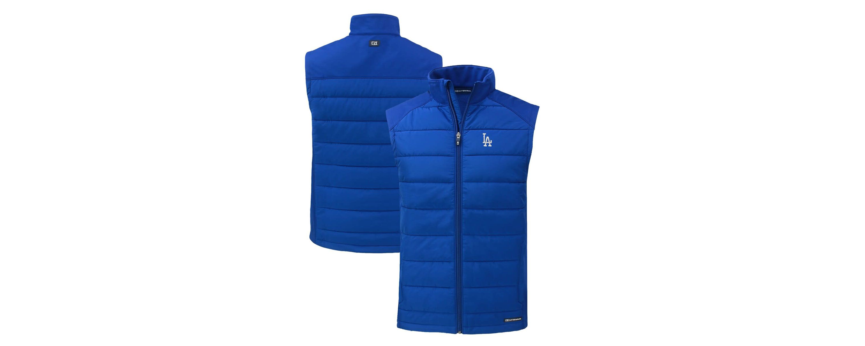 MLB Los Angeles Dodgers Evoke Hybrid Eco Softshell Recycled Full-Zip Vest