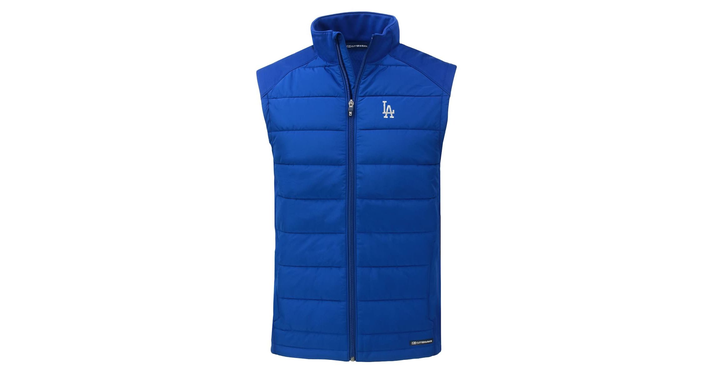 MLB Los Angeles Dodgers Evoke Hybrid Eco Softshell Recycled Full-Zip Vest