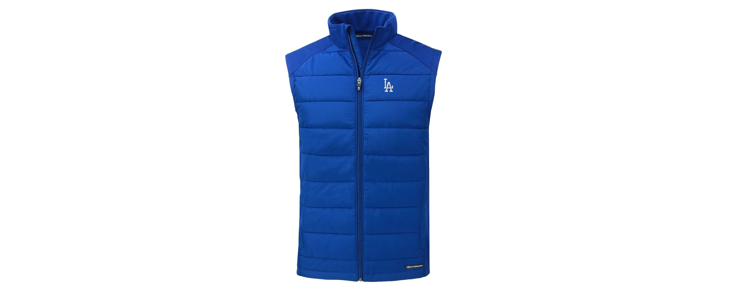 MLB Los Angeles Dodgers Evoke Hybrid Eco Softshell Recycled Full-Zip Vest