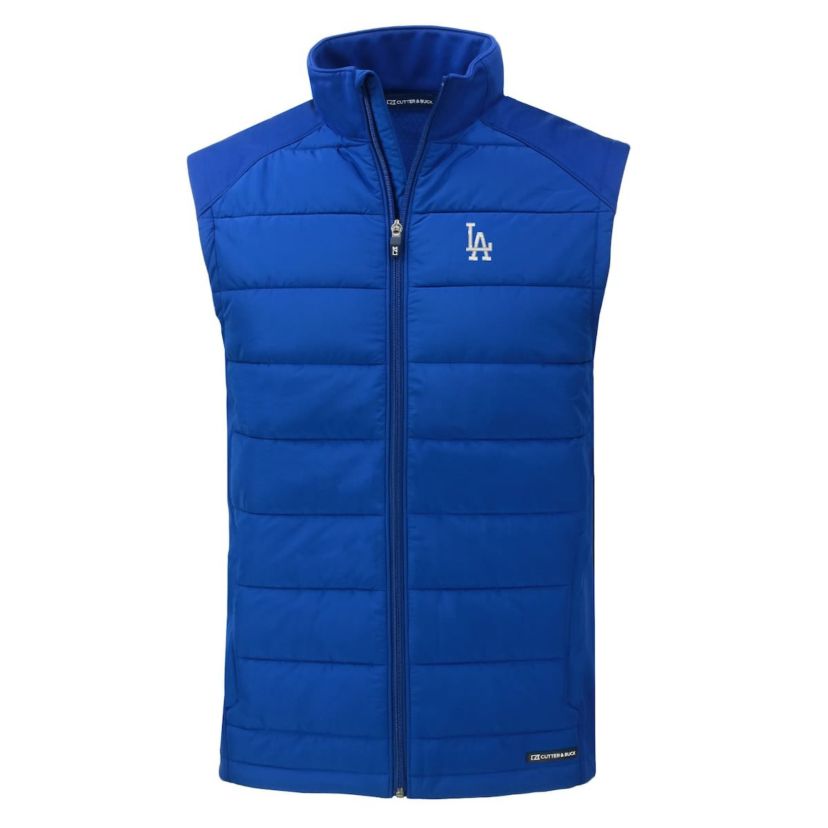 MLB Los Angeles Dodgers Evoke Hybrid Eco Softshell Recycled Full-Zip Vest