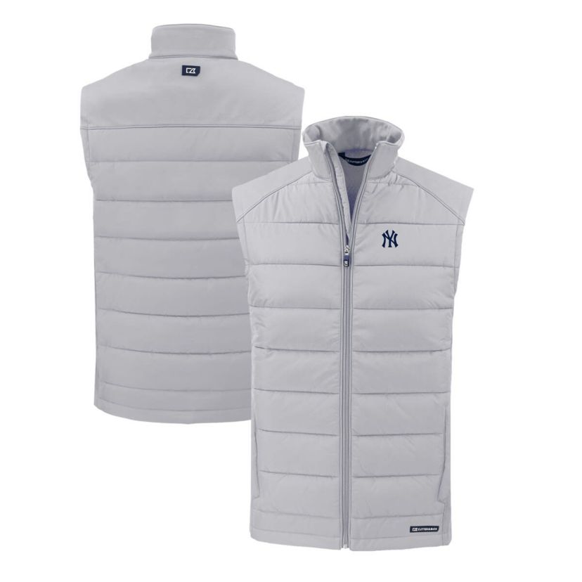 MLB New York Yankees Evoke Hybrid Eco Softshell Recycled Full-Zip Vest