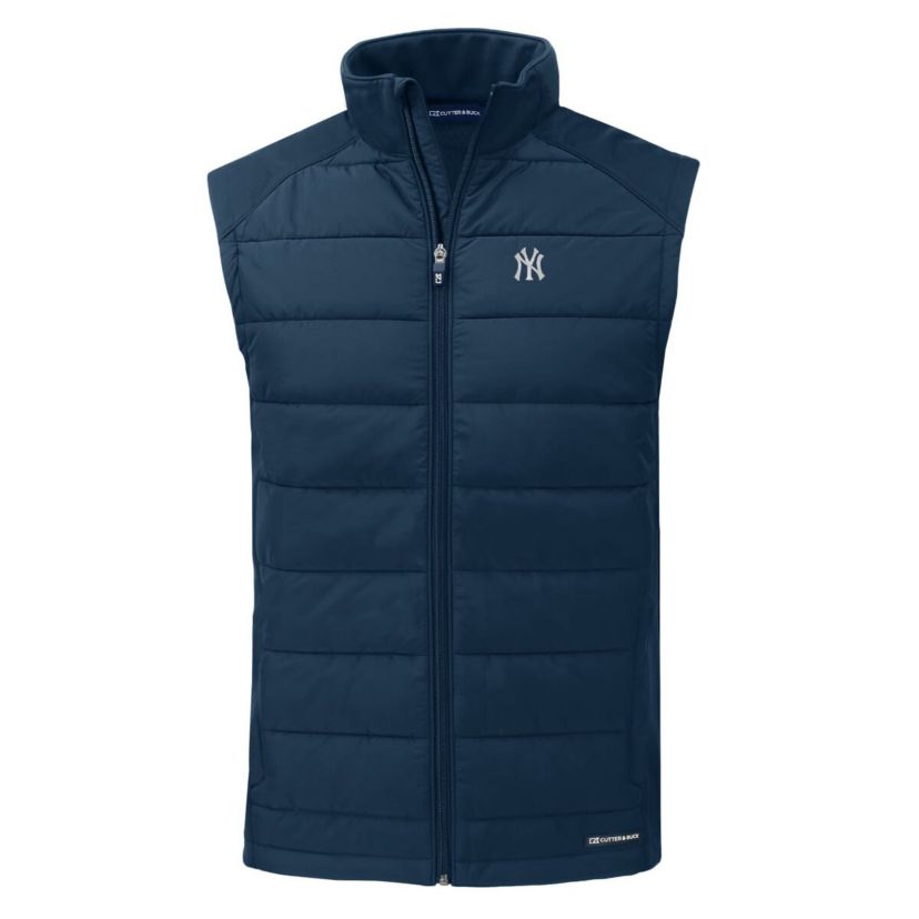 MLB New York Yankees Evoke Hybrid Eco Softshell Recycled Full-Zip Vest