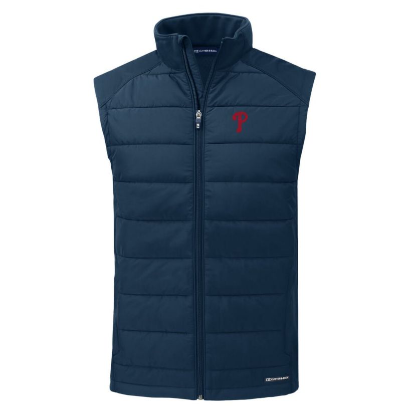 MLB Philadelphia Phillies Evoke Hybrid Eco Softshell Recycled Full-Zip Vest