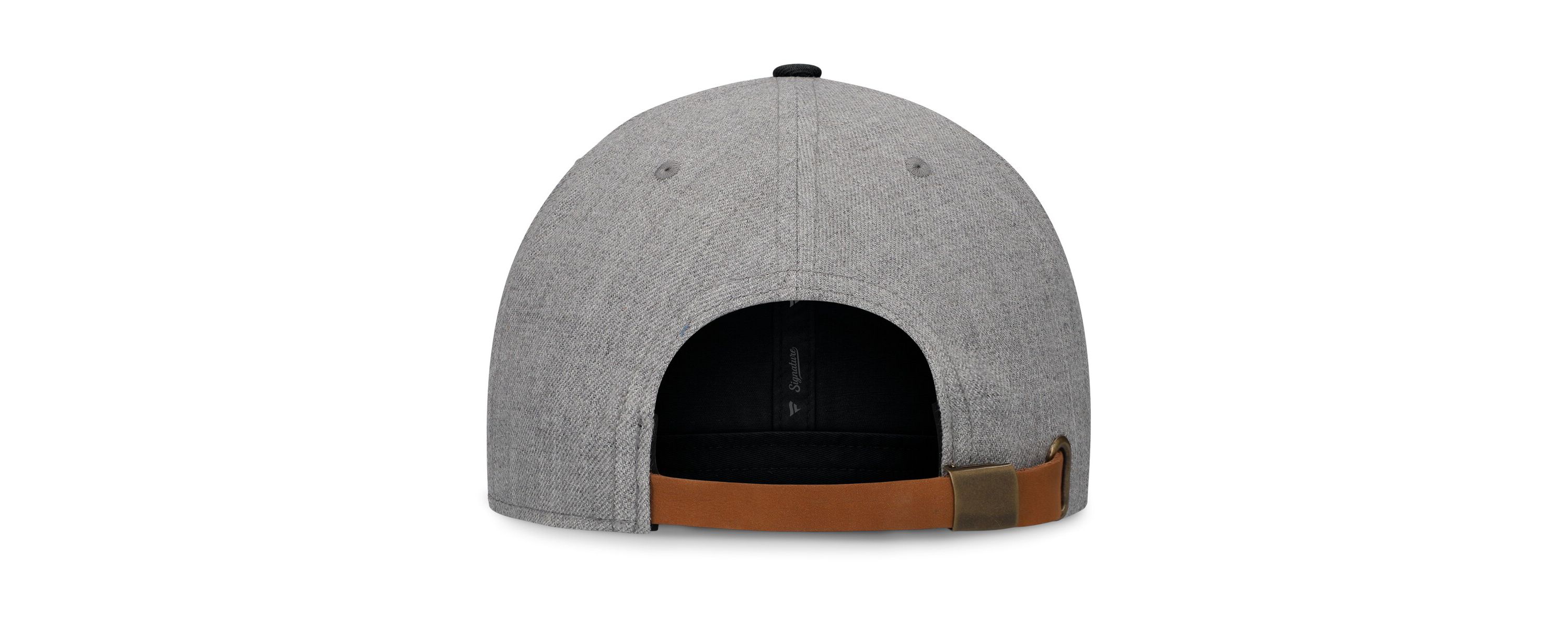 NHL Fanatics Heather Pittsburgh Penguins Elements Flat Brim Leather Strapback Hat