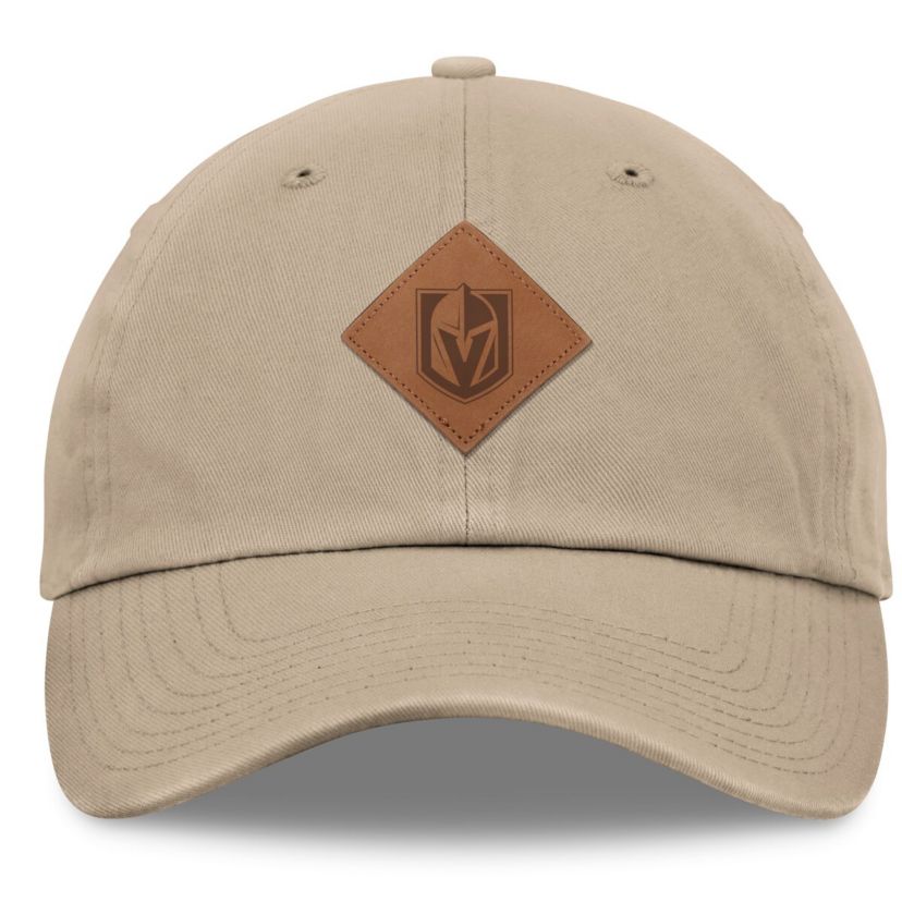NHL Fanatics Vegas Golden Knights Elements Unstructured Patch Leather Strapback Hat