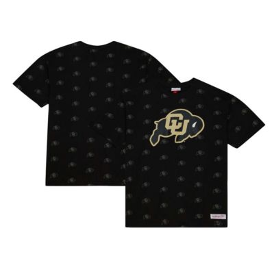 Mitchell & Ness Men's NCAA Colorado Buffaloes Allover Print T-Shirt, Black, Small