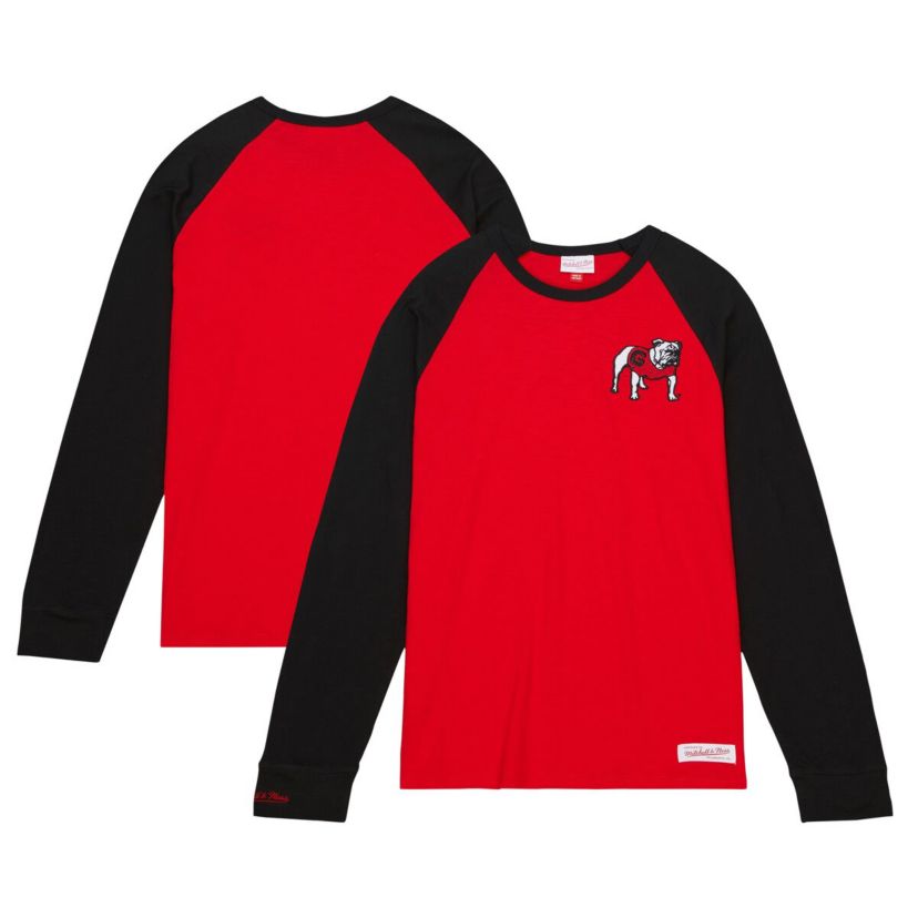 NCAA Georgia Bulldogs Legendary Slub Raglan Long Sleeve T-Shirt