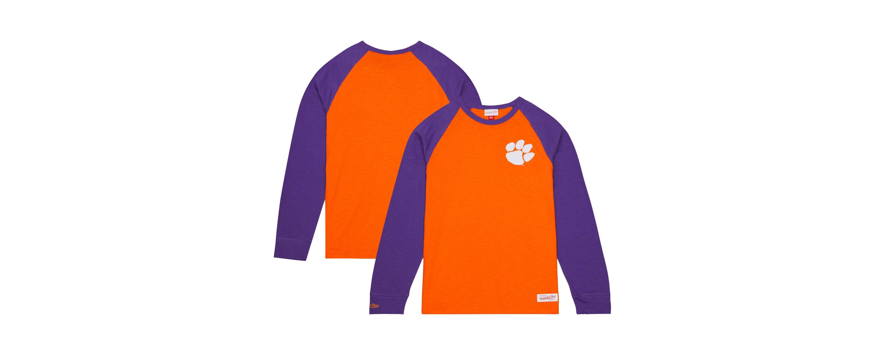 NCAA Clemson Tigers Legendary Slub Raglan Long Sleeve T-Shirt