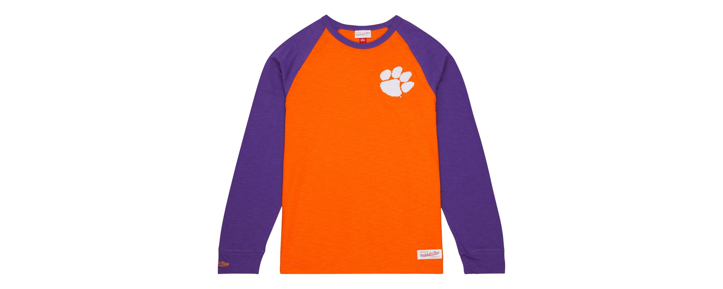 NCAA Clemson Tigers Legendary Slub Raglan Long Sleeve T-Shirt