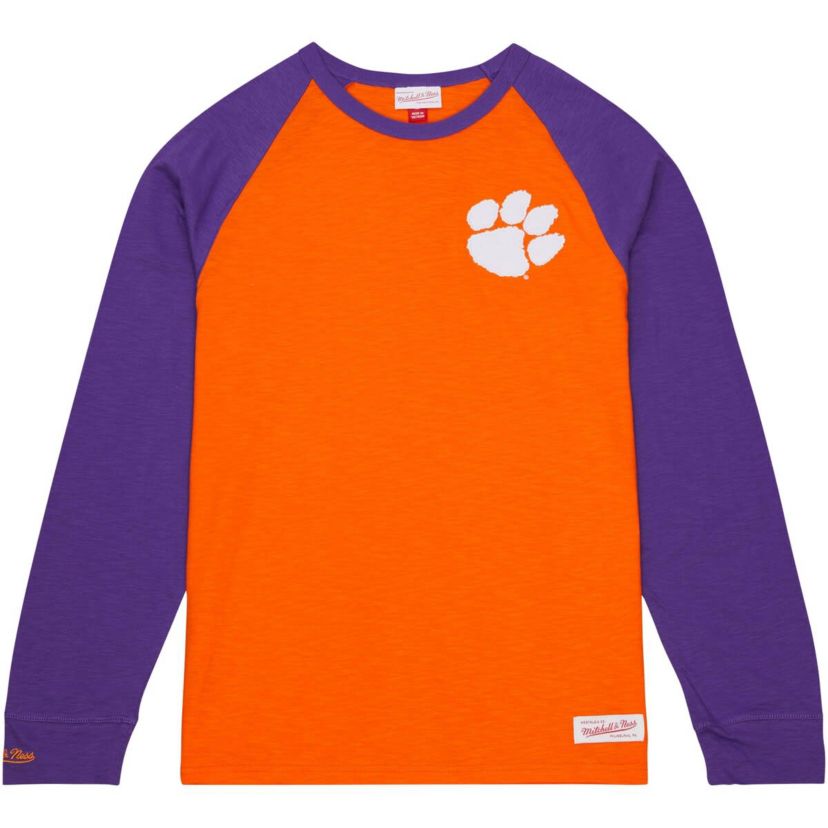 NCAA Clemson Tigers Legendary Slub Raglan Long Sleeve T-Shirt