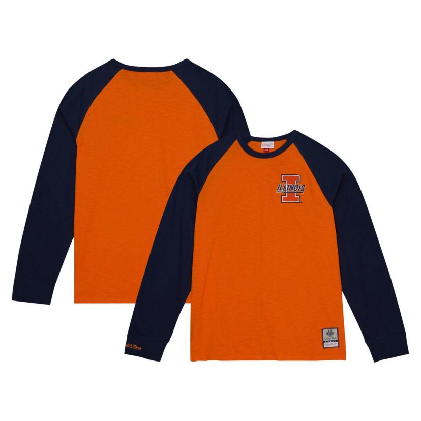 NCAA Illinois Fighting Illini Legendary Slub Raglan Long Sleeve T-Shirt