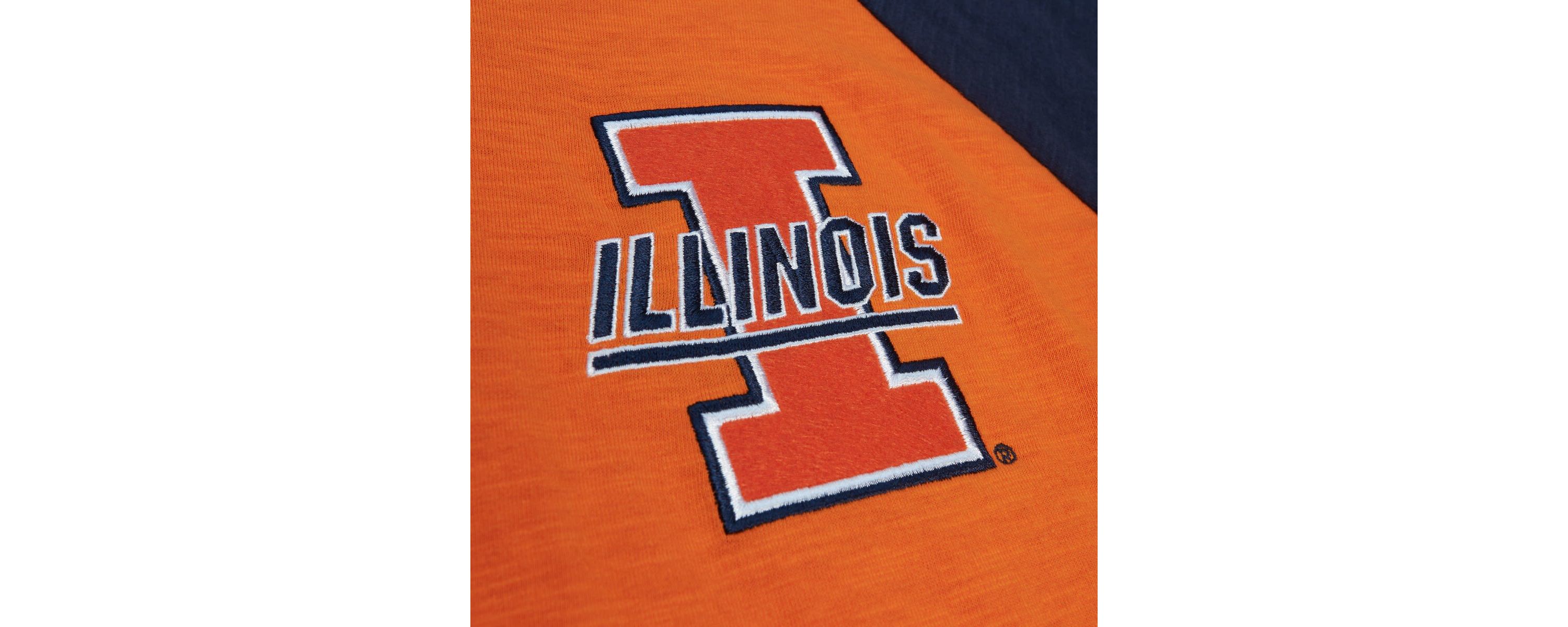 NCAA Illinois Fighting Illini Legendary Slub Raglan Long Sleeve T-Shirt