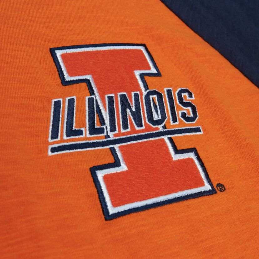 NCAA Illinois Fighting Illini Legendary Slub Raglan Long Sleeve T-Shirt