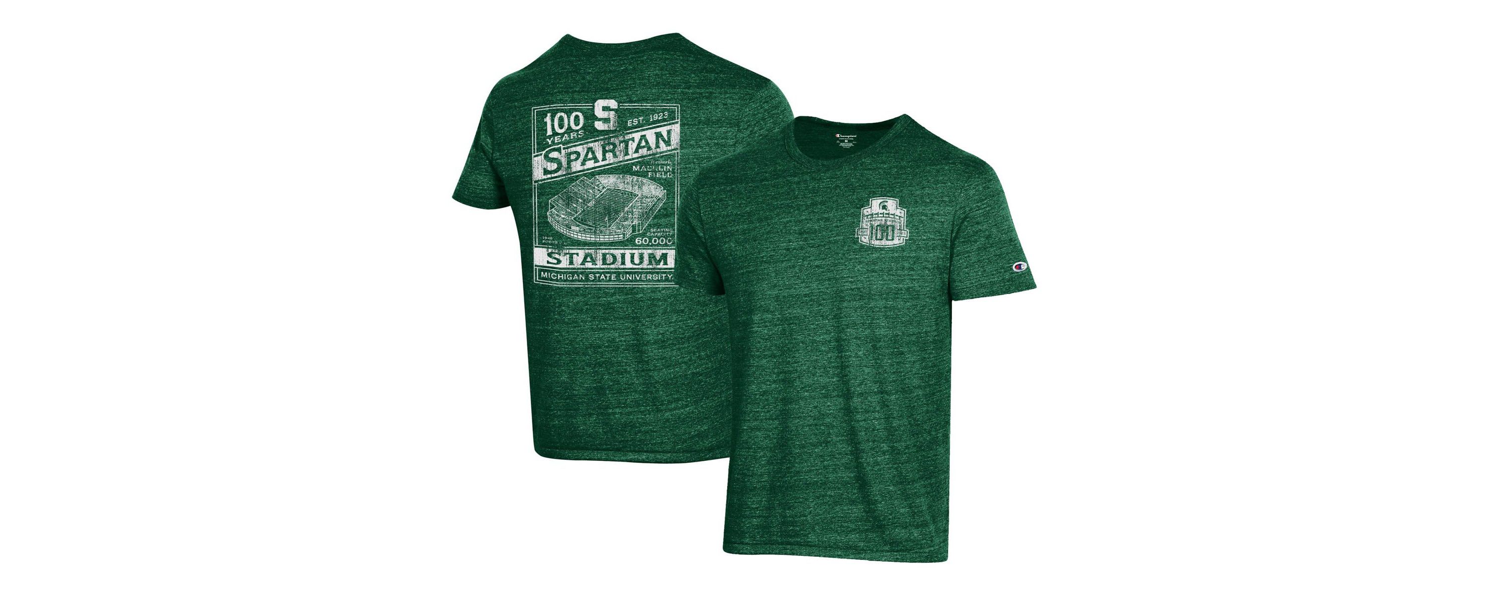 NCAA Michigan State Spartans 100th Anniversary Spartan Stadium T-Shirt