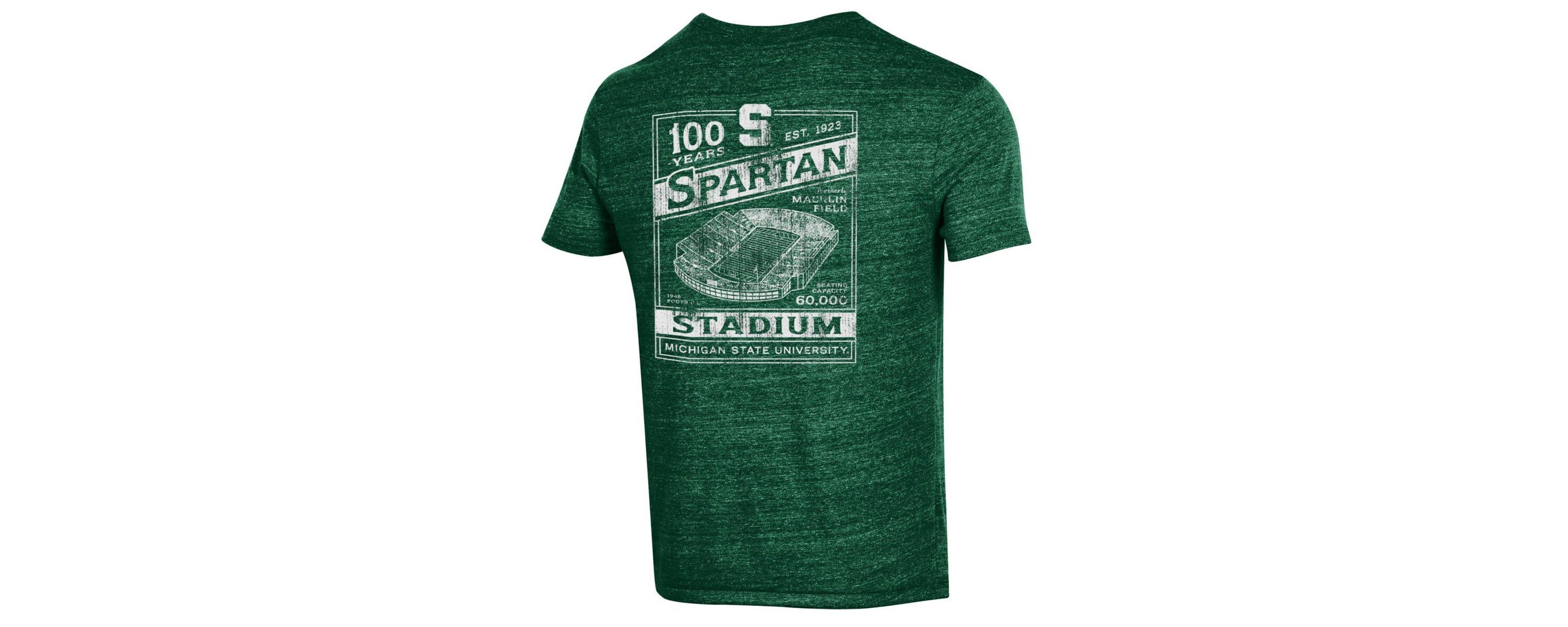 NCAA Michigan State Spartans 100th Anniversary Spartan Stadium T-Shirt