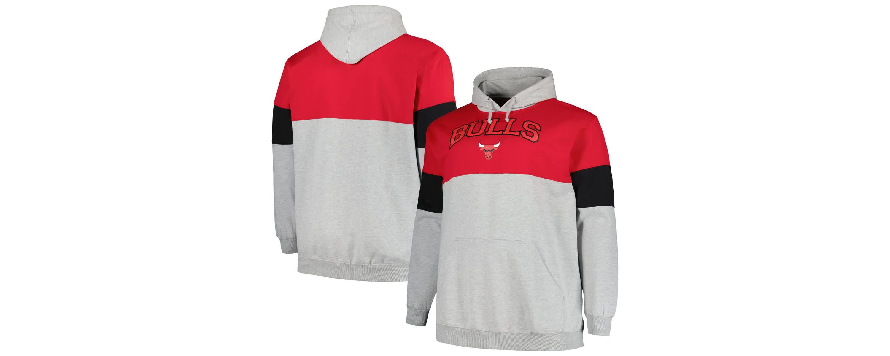 NBA Fanatics Chicago Bulls Big & Tall Pullover Hoodie