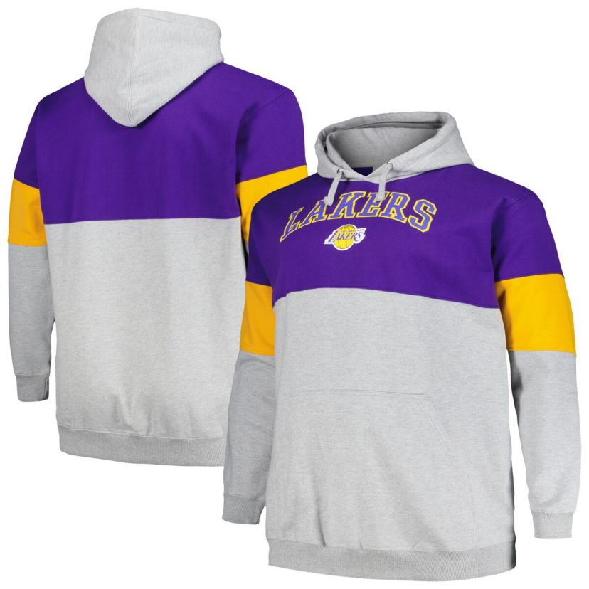 NBA Fanatics Los Angeles Lakers Big & Tall Pullover Hoodie