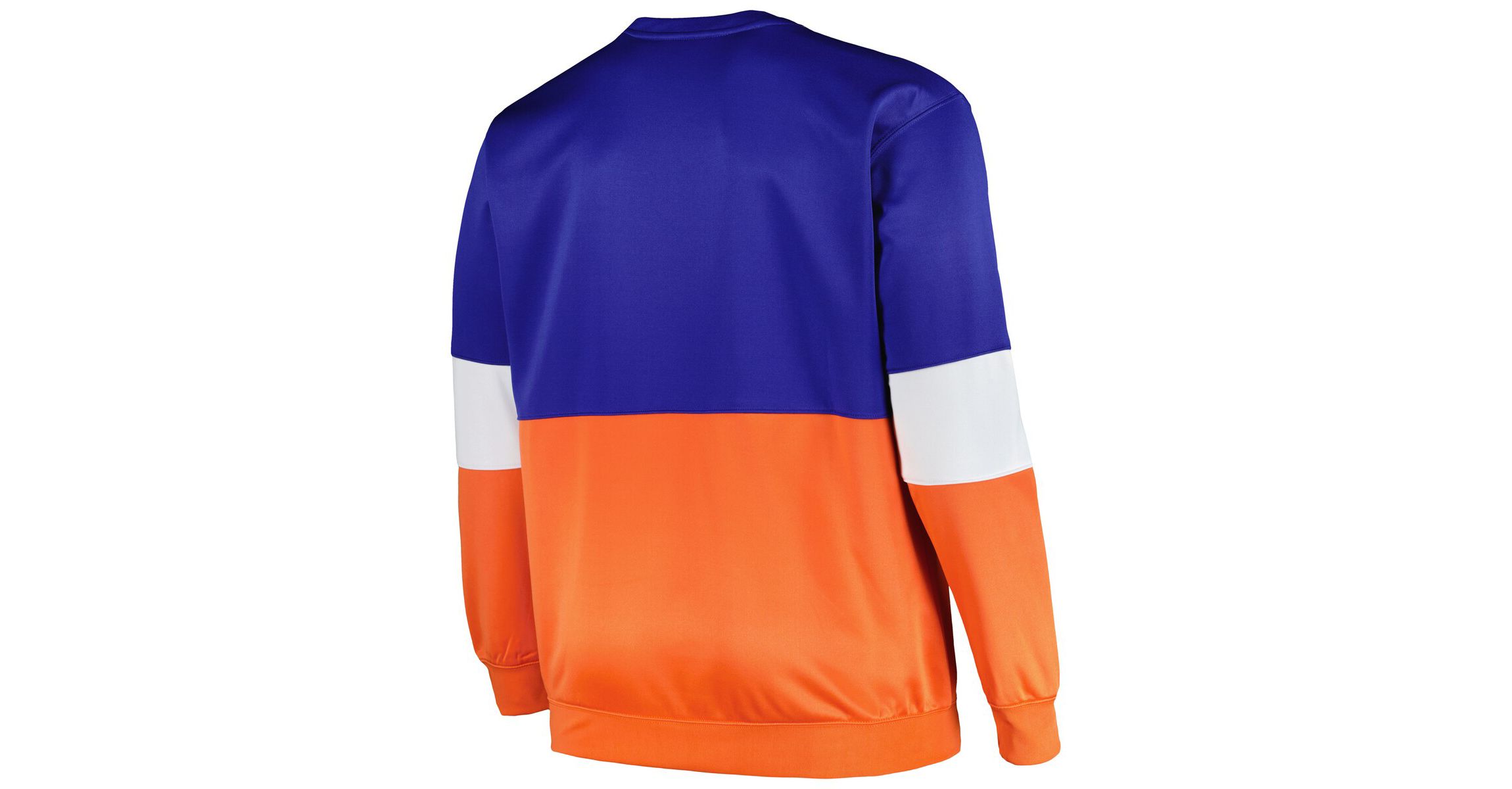 NBA Fanatics Blue/Orange New York Knicks Big & Tall Split Pullover Sweatshirt