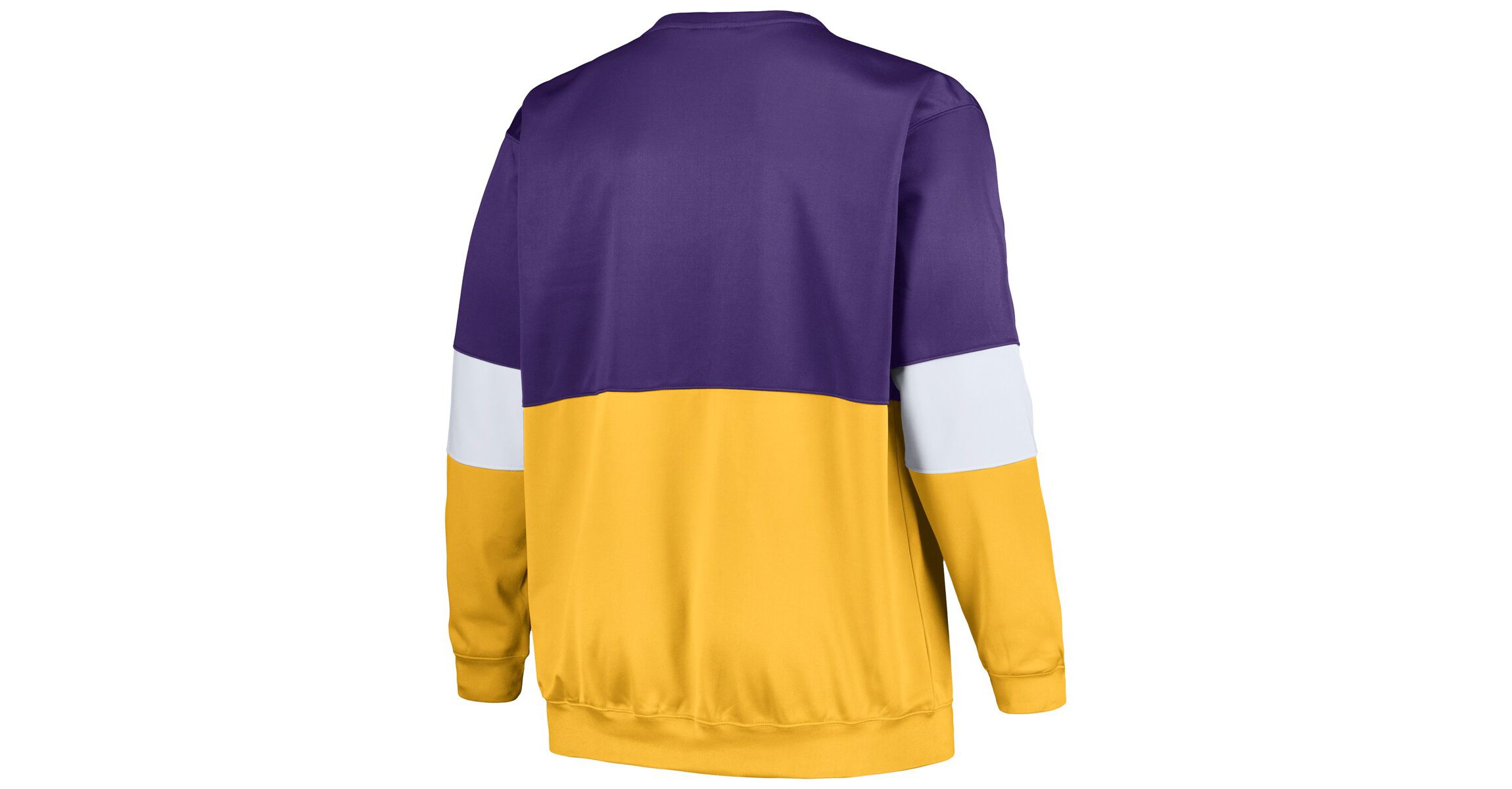 NBA Fanatics Los Angeles Lakers Big & Tall Split Pullover Sweatshirt