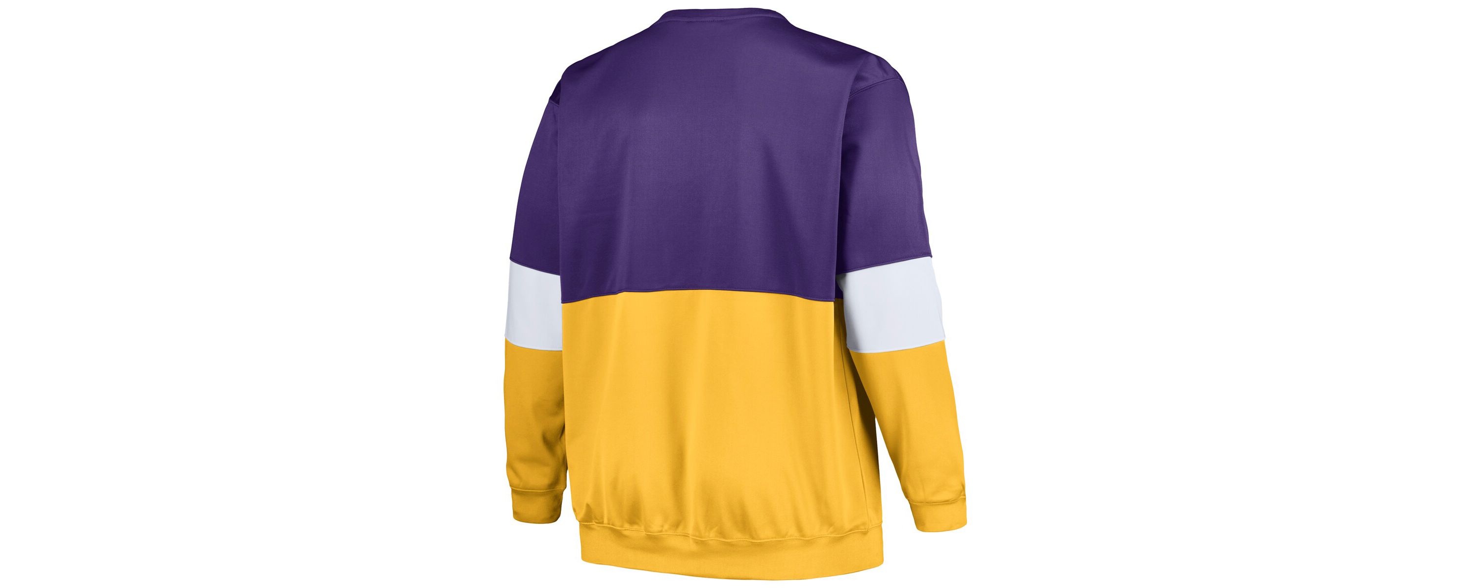 NBA Fanatics Los Angeles Lakers Big & Tall Split Pullover Sweatshirt