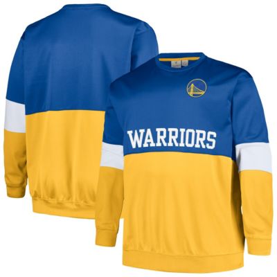 Men's NBA Fanatics Golden State Warriors Big & Tall Split Pullover Sweatshirt