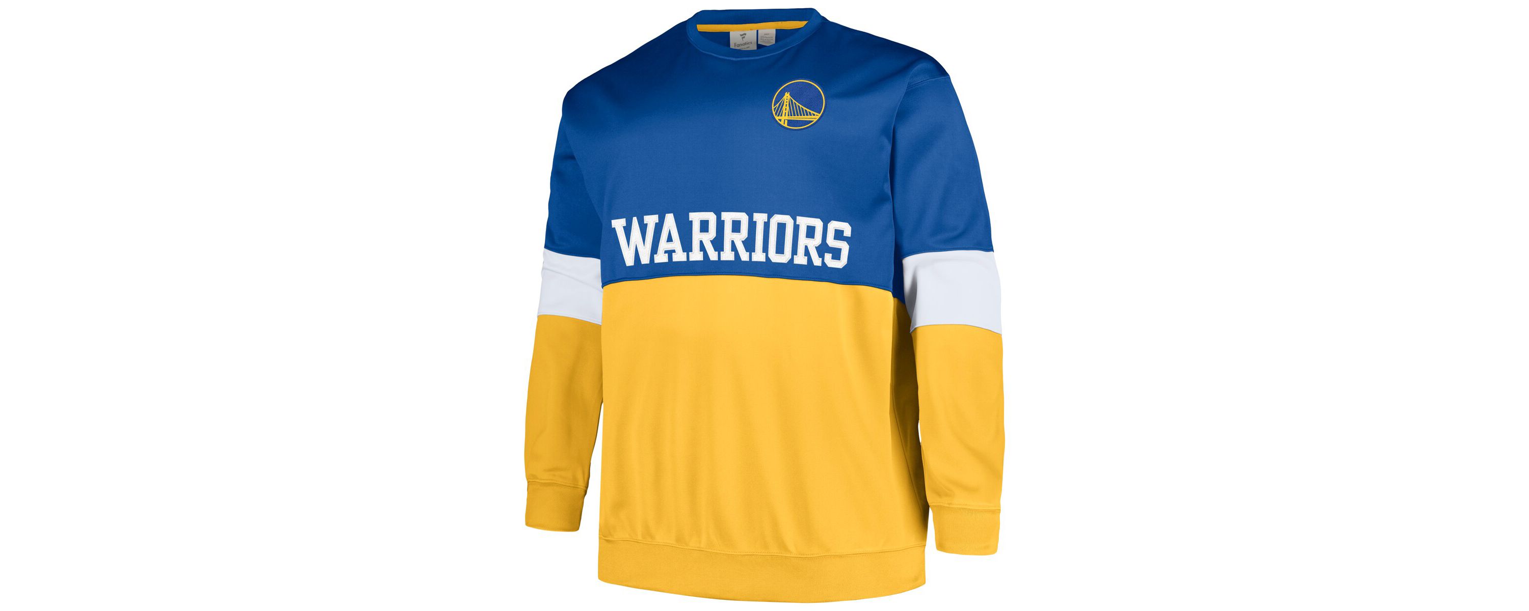 NBA Fanatics Golden State Warriors Big & Tall Split Pullover Sweatshirt