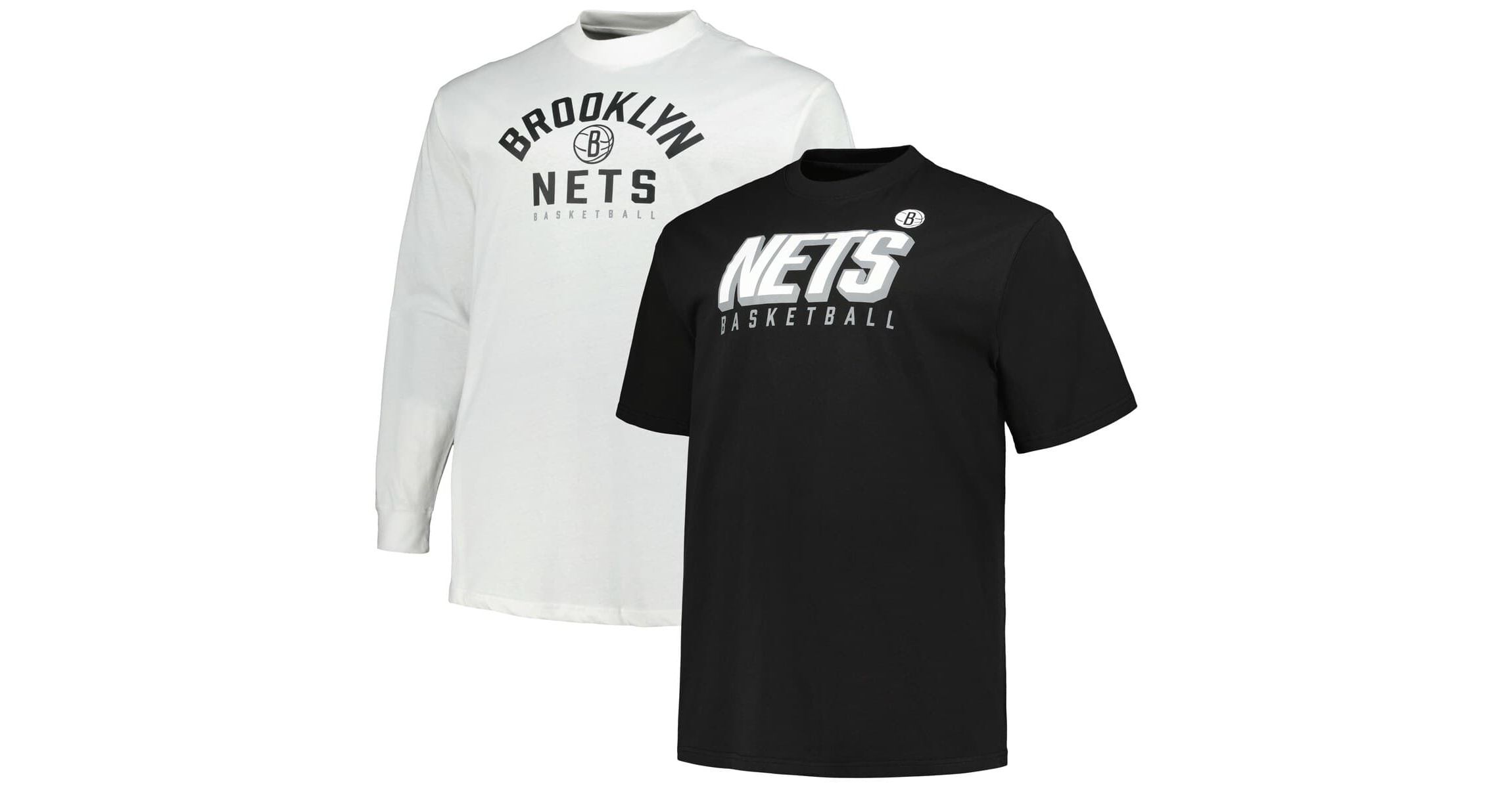 NBA Fanatics Brooklyn Nets Big & Tall Short Sleeve & Long Sleeve T-Shirt Set