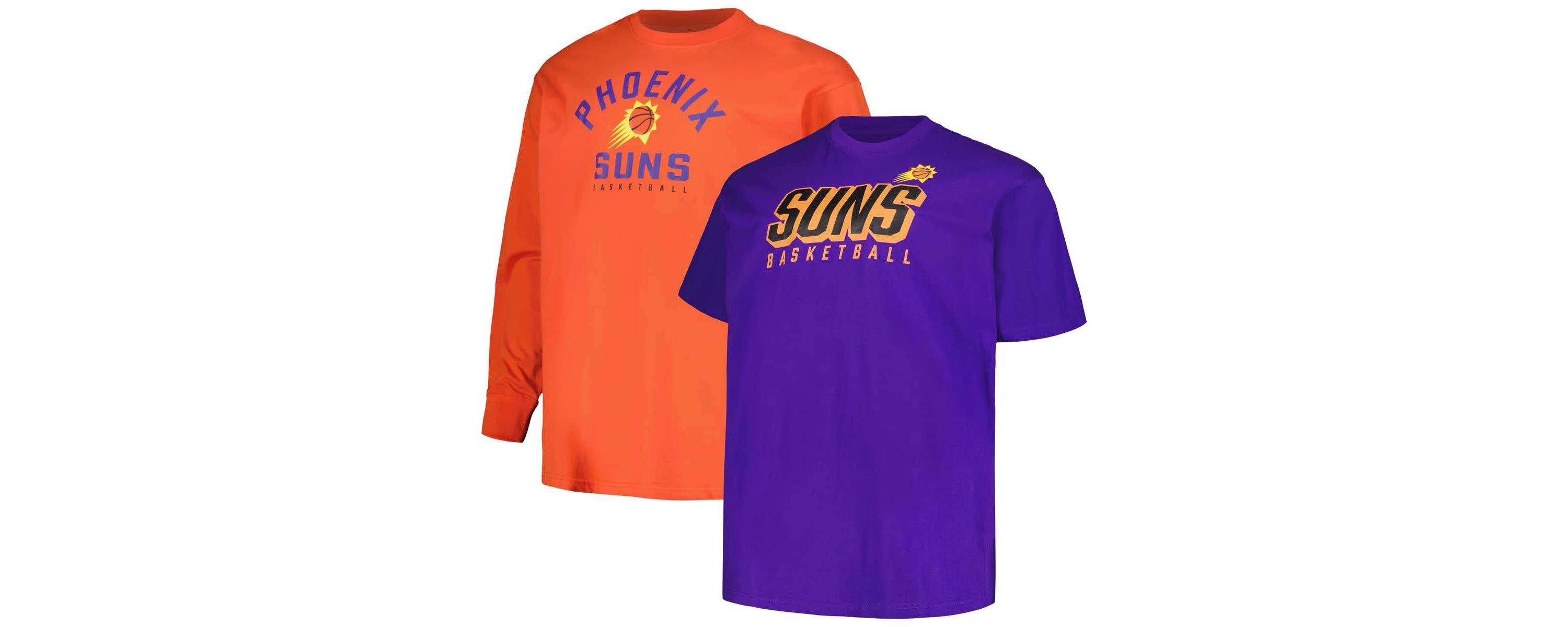 NBA Fanatics Phoenix Suns Big & Tall Short Sleeve & Long Sleeve T-Shirt Set