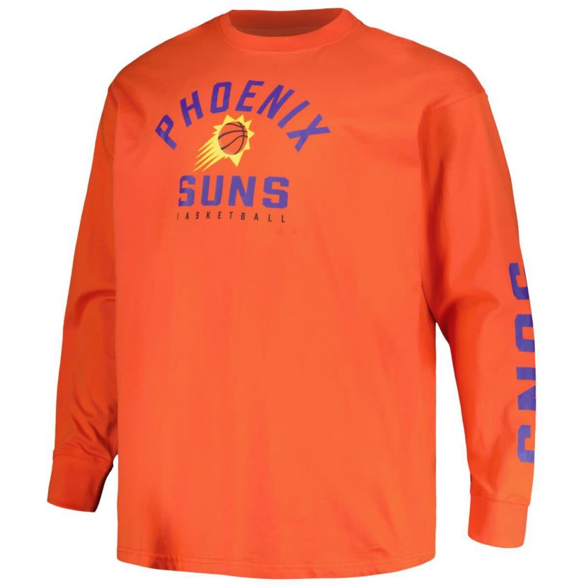 NBA Fanatics Phoenix Suns Big & Tall Short Sleeve & Long Sleeve T-Shirt Set