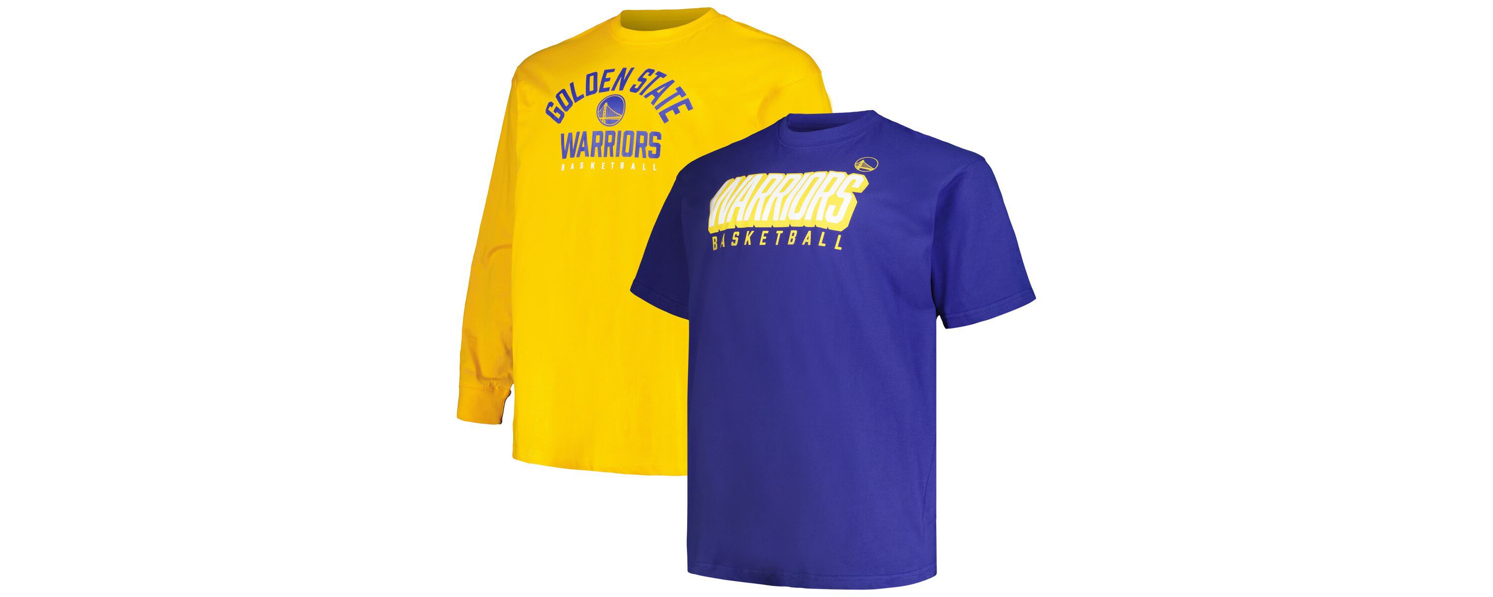 NBA Fanatics Golden State Warriors Big & Tall Short Sleeve & Long Sleeve T-Shirt Set