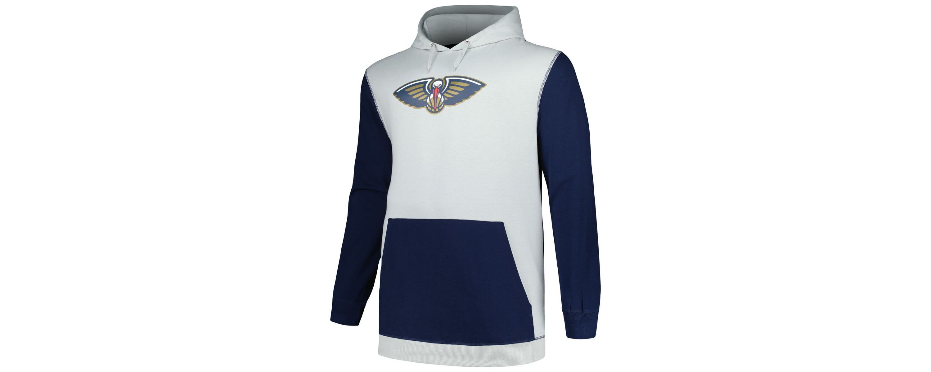 NBA Fanatics Navy/Silver New Orleans Pelicans Big & Tall Primary Arctic Pullover Hoodie