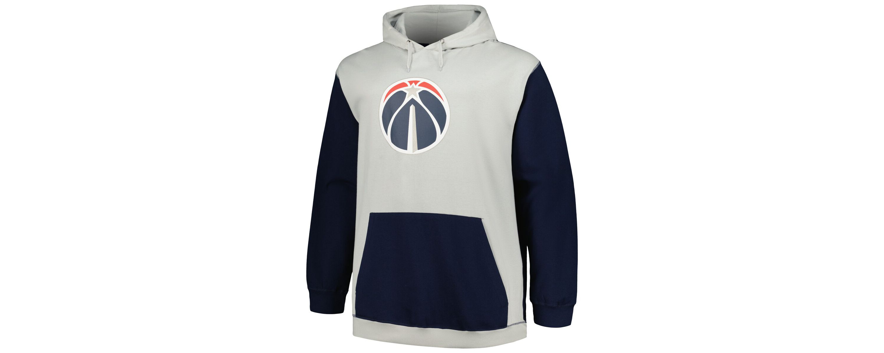 NBA Fanatics Navy/Silver Washington Wizards Big & Tall Primary Arctic Pullover Hoodie