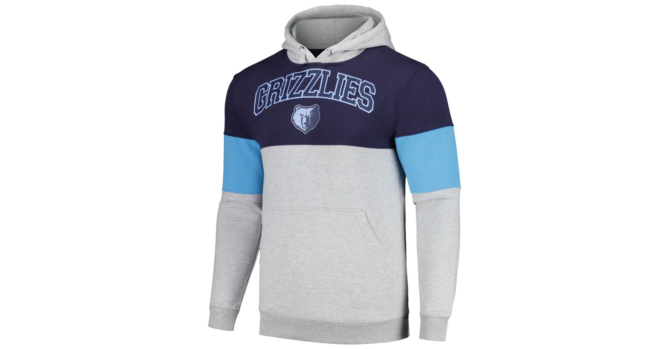 NBA Fanatics Memphis Grizzlies Contrast Pieced Pullover Hoodie
