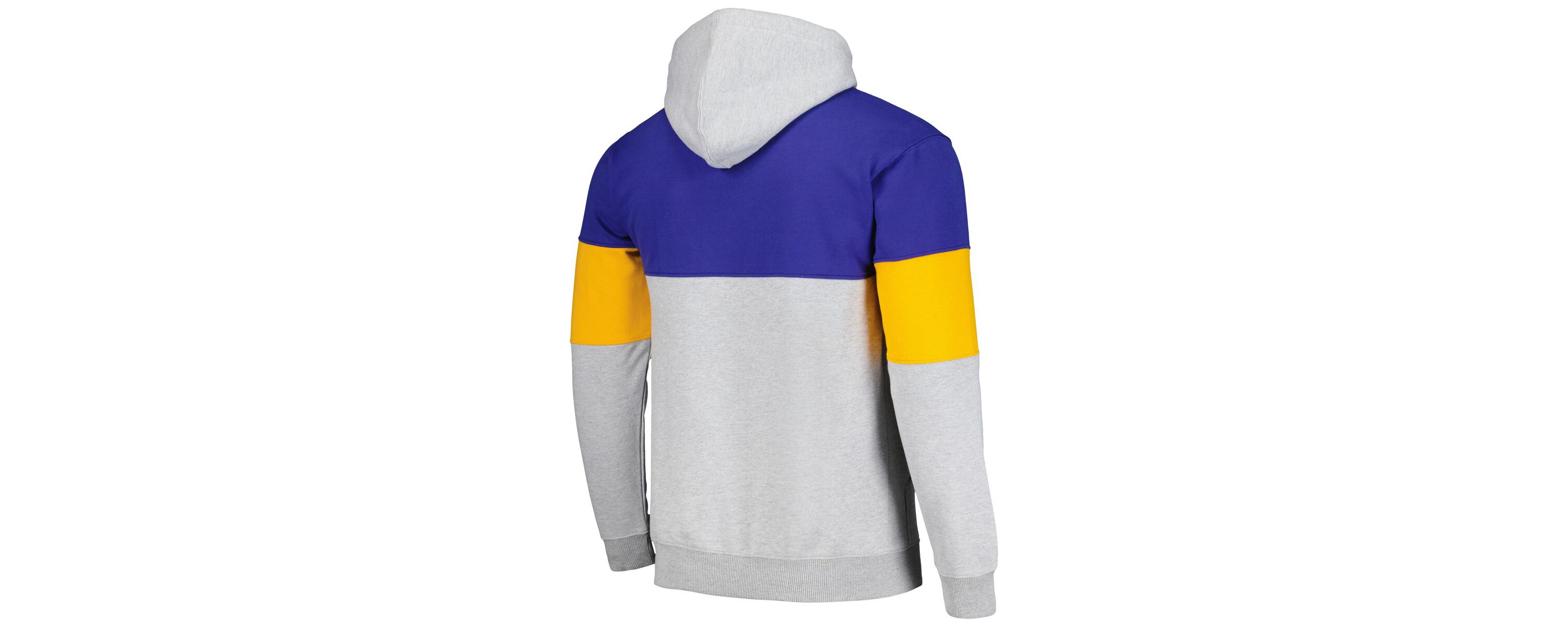 NBA Fanatics Golden State Warriors Contrast Pieced Pullover Hoodie