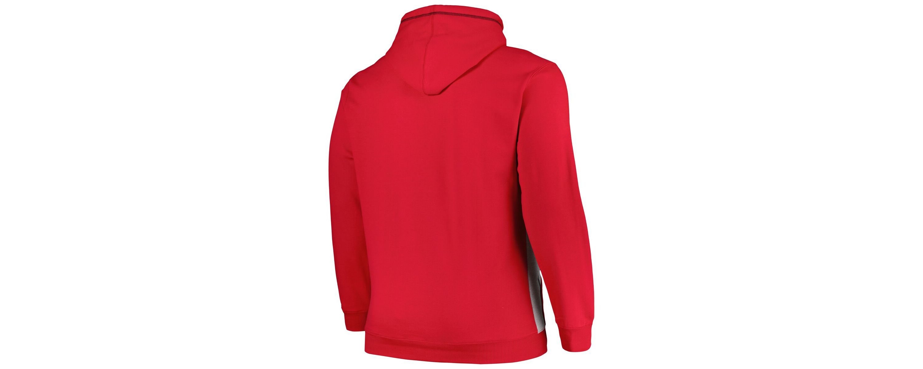 NBA Fanatics Chicago Bulls Big & Tall Contrast Pieced Stitched Full-Zip Hoodie