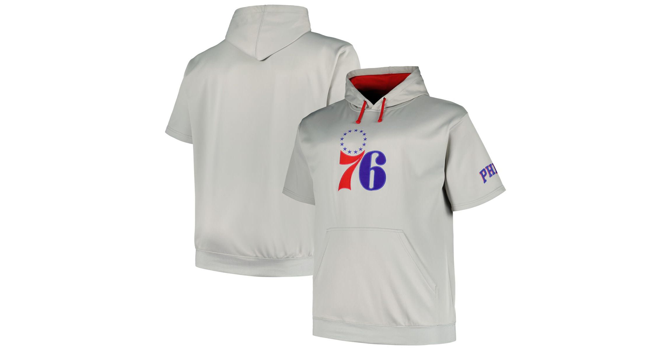 NBA Fanatics Philadelphia 76ers Big & Tall Logo Pullover Hoodie