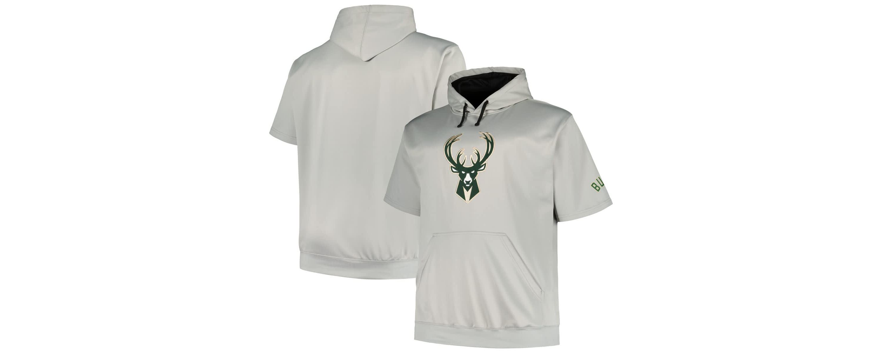 NBA Fanatics Milwaukee Bucks Big & Tall Logo Pullover Hoodie