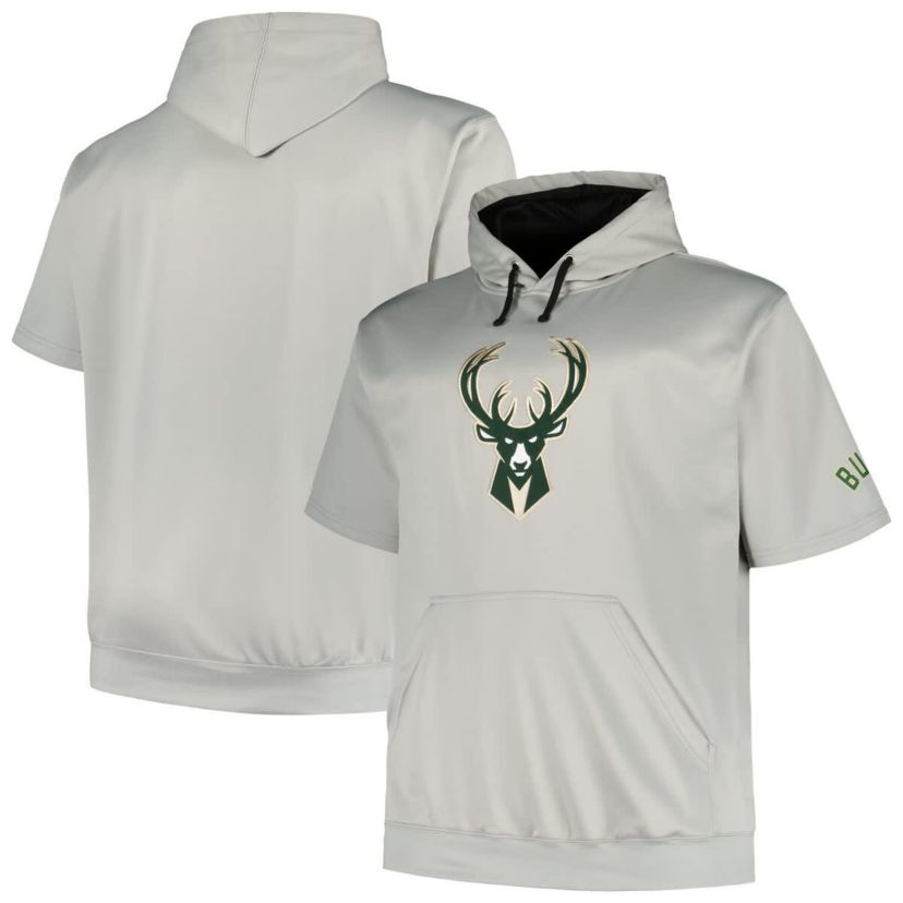 NBA Fanatics Milwaukee Bucks Big & Tall Logo Pullover Hoodie