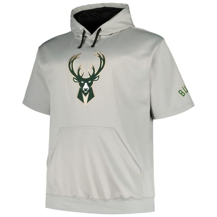 NBA Fanatics Milwaukee Bucks Big & Tall Logo Pullover Hoodie