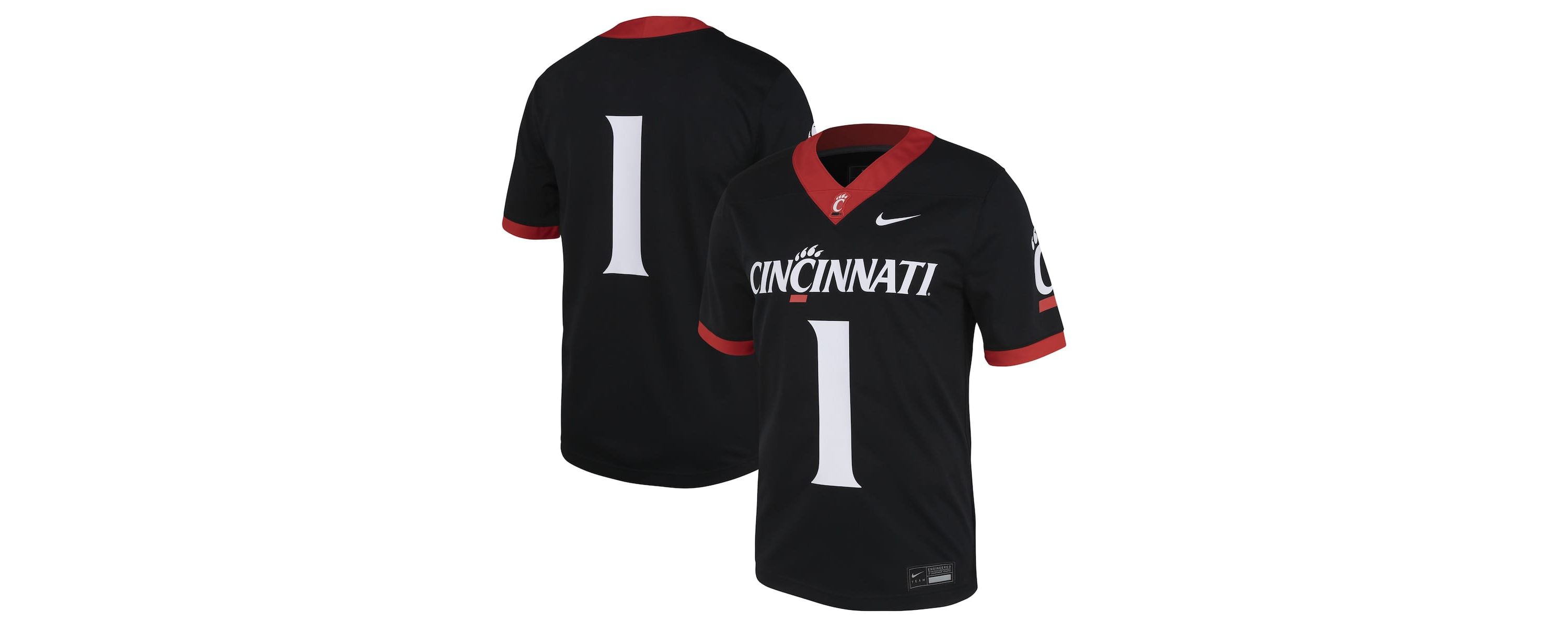 NCAA Nike #1 Cincinnati Bearcats Untouchable Football Jersey