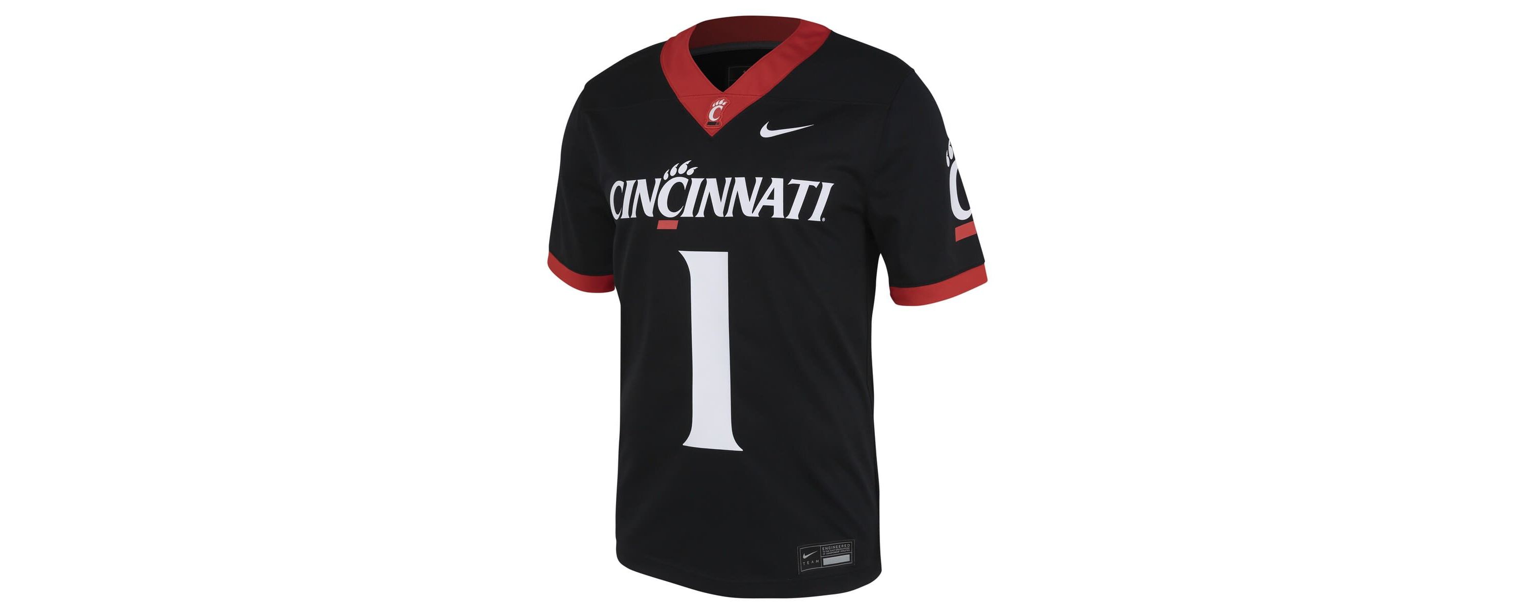 NCAA Nike #1 Cincinnati Bearcats Untouchable Football Jersey