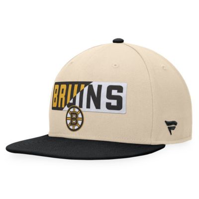 Men's NHL Fanatics Cream/Black Goalaso Snapback Hat