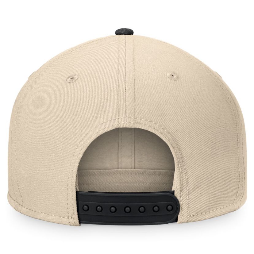 NHL Fanatics Cream/Black Chicago Blackhawks Goalaso Snapback Hat