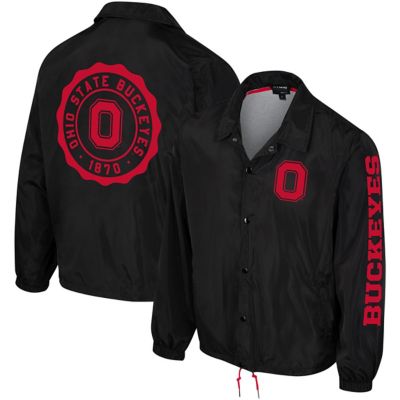 The Wild Collective NCAA Unisex Ohio State Buckeyes Coaches Full-Snap Jacket