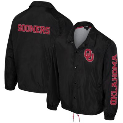 The Wild Collective NCAA Unisex Oklahoma Sooners Coaches Full-Snap Jacket