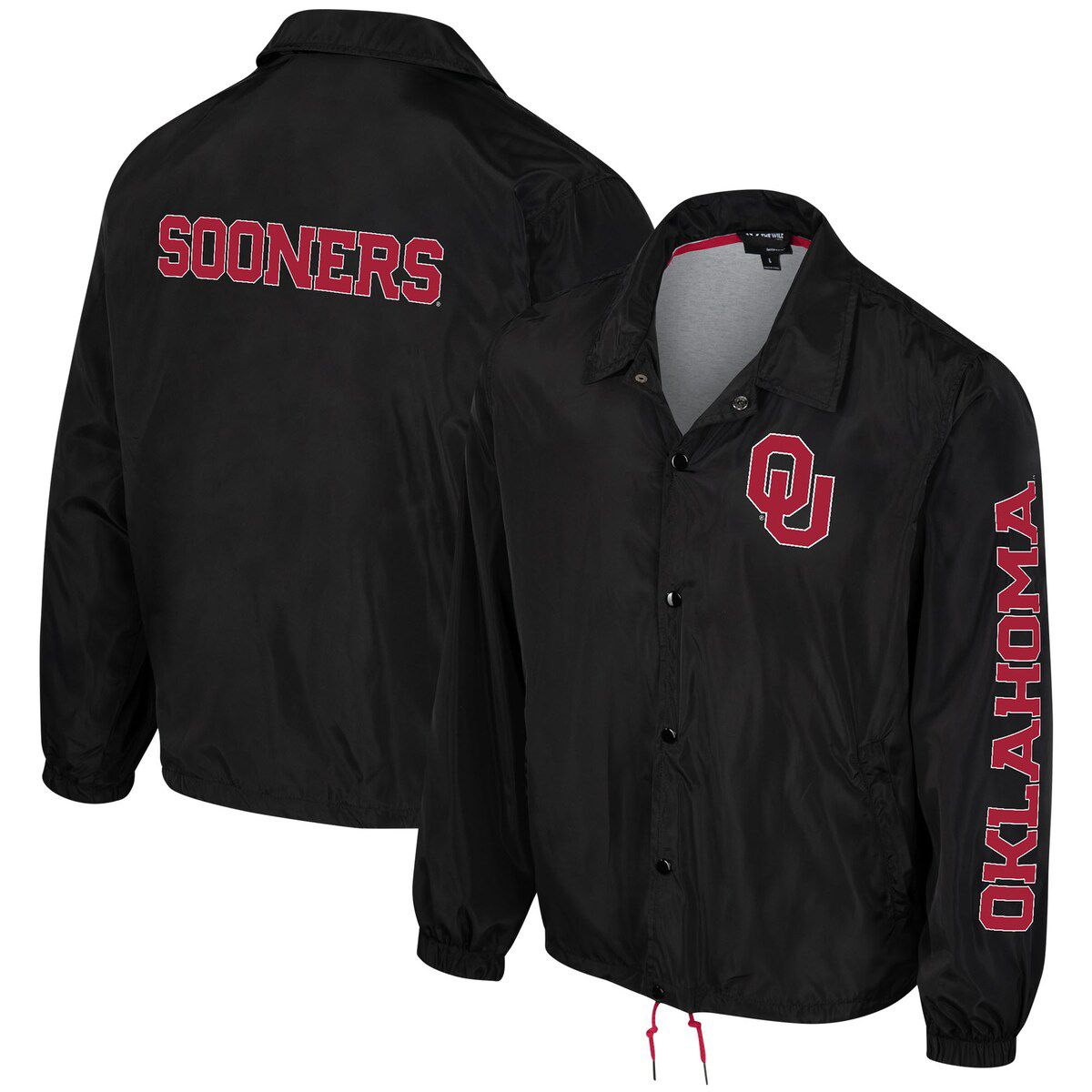 NCAA Unisex Oklahoma Sooners Coaches Full-Snap Jacket