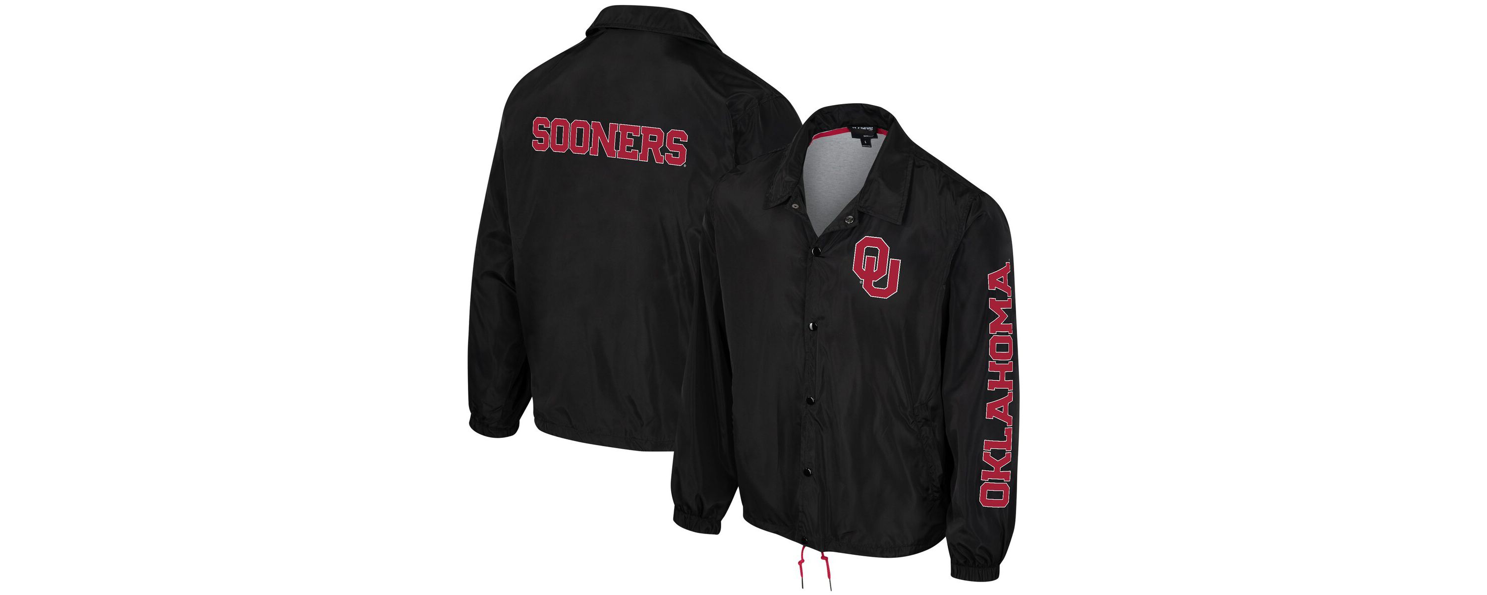 NCAA Unisex Oklahoma Sooners Coaches Full-Snap Jacket